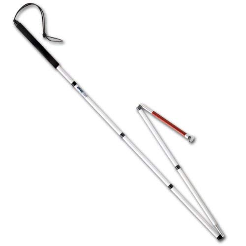 Ambutech Folding Slim Line Graphite ID Cane- 52-in