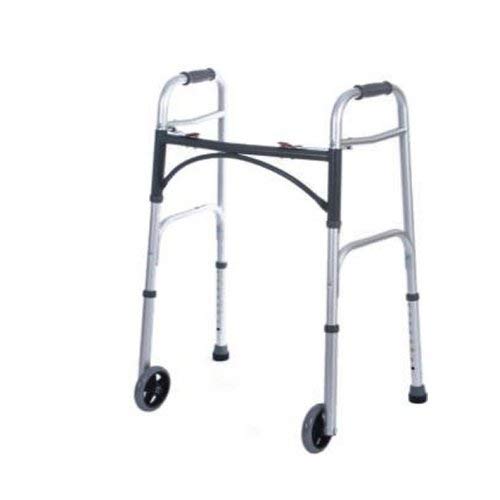 Medtherapies Deluxe Folding Walker w/Wheels (Adult 5