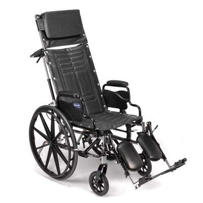 Reclining Manual Wheelchair (Invacare Tracer SX5 Recliner w/Desk-Length Arm and Elevated Legrests - Size 18 x 16)