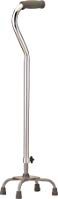 NOVA Medical Products Quad Cane with Small Base, Silver, 2.5 Pound