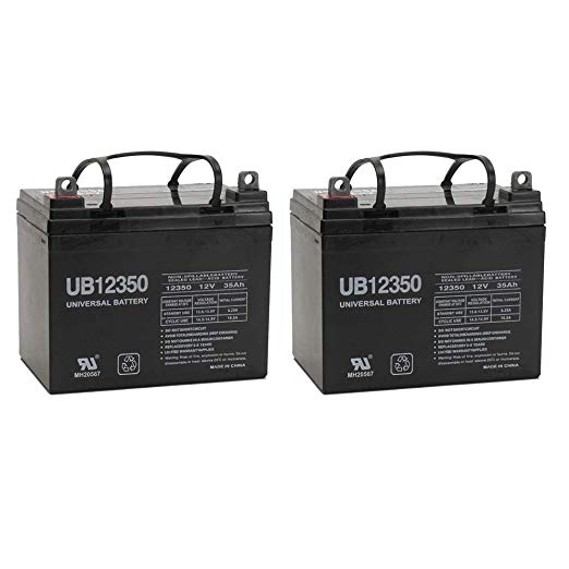 12V 35AH Battery for Pride Boxster Celebrity 2000 X Power Chair Scooter - 2 Pack