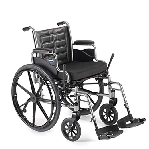 Lightweight Manual Wheelchair (Invacare Tracer EX2 - Size 16 x 16 - Small, TREX26RP w/Swingaway Footrests with Heel Loops, T93HA & Removable Desk-Length Arms)