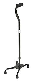 Medline Aluminum Quad Canes, Black