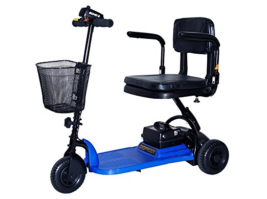 Shoprider Echo 3 Wheel Scooter, Blue, 70 Pound