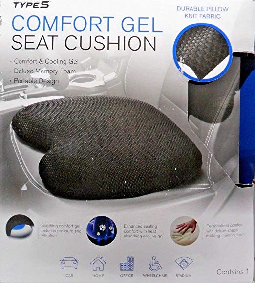 COMFORT GEL SEAT CUSHION PILLOW FOR CAR, HOME, OFFICE, STADIUM