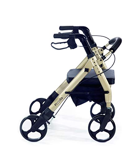 Comodità Piccola (Petite) Heavy Duty Rollator Walker with Comfortable 15