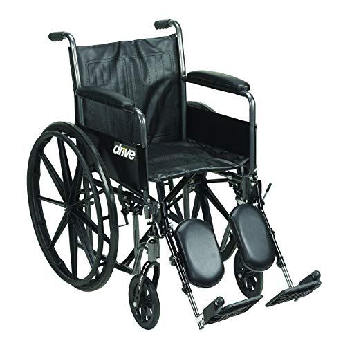 Drive Medical SSP218DFA-ELR Silver Sport 2 Wheelchair