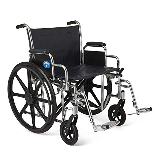 Medline Excel Extra-Wide Wheelchair, 22