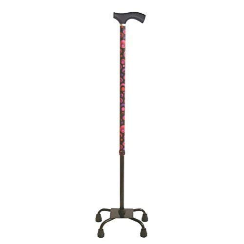 switch sticks Adjustable Quad Cane - Walking Stick, Circles