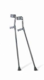 Medline MDS805162 Aluminum Forearm Crutches, Youth, Pack of 2