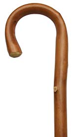 Walking Cane - Men's crook handle, x-heavy genuine 1