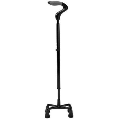 Quest Quad Shock-Absorbing Cane - Black