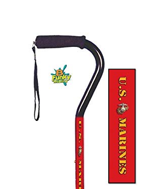 Adjustable Walking Cane U.S. Marines Red