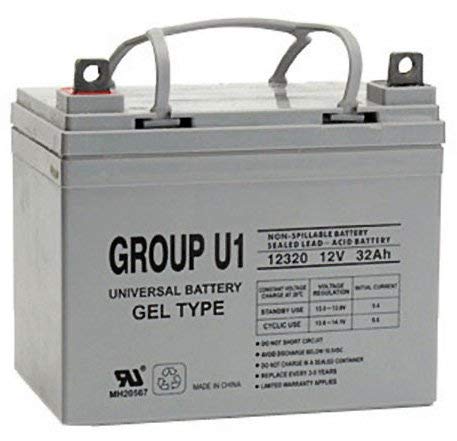 Universal Power Group 12V 32Ah Gel Cell Scooter Battery Pride Mobility Group U1