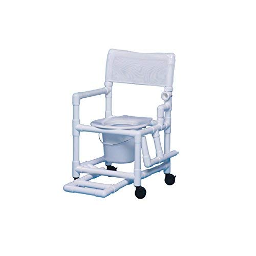 Shower Chair Commode with Footrest & Left Drop Arm 16