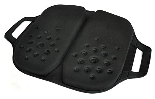 Tektrum Foldable Orthopedic Cool Gel Seat Cushion with Handle for Home, Office, Car, Chairs, Travel - Relief for Back Pain, Tailbone, Sciatica, Prostate, Postnatal, Postoperative Pain (TD-GS1203-BLK)
