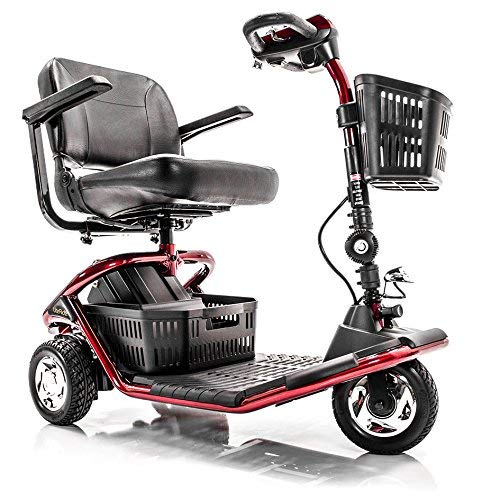 LiteRider 3-Wheel Folding Travel Mobility Scooter GL111+ Service Plan (RED)
