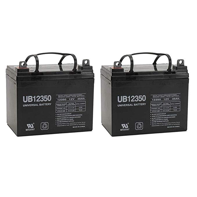 35AH 12VOLT DEEP-CYCLE SEALED LEAD ACID RECHARGEABLE BATTERY 35AMP HOUR 12V - 2 Pack