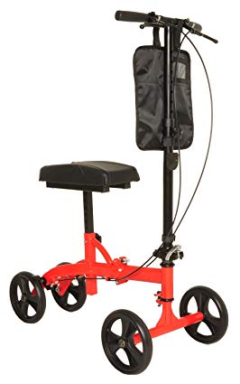 Knee Roller Foldable Knee Scooter Crutch Alternative, Dual Brakes