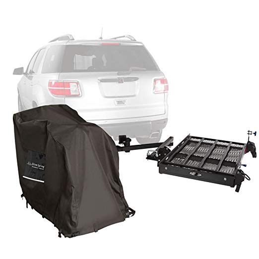 Silver Spring Premium Hitch Mobility 400 lb Carrier with Powerchair Cover