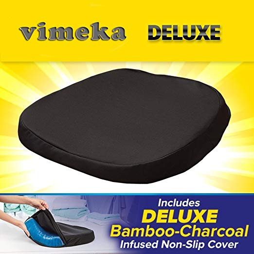 VIMEKA Gel Sitter Cool Seat Cushion Breathable Summer Cooling Pad, Honeycomb Elastic Relieve Fatigue Support Chair Pad for Office,Home, Car (Blue)
