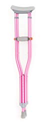 Fuchsia Pink Crutches Crutches | Color Underarm Crutches for Kids / Adults (pair) (Fuchsia Pink)