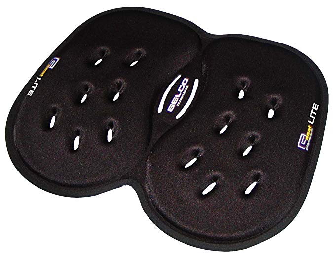 GSeat LITE Travel Gel &Foam Cushion | Back Pain, Sciatica & Pressure Relief | Relieves Tailbone Discomfort, Promotes Healthy Posture| Ergonomic Comfort | Car, Commute, Airplane and Travel Comfort