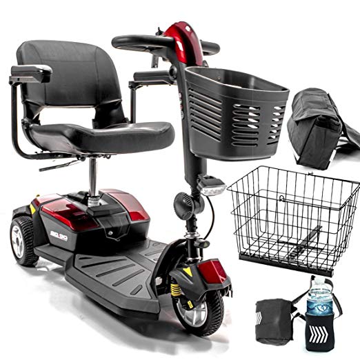 Go-Go LX with CTS 3-wheel Electric Scooter Pride Mobility S50LX + Challenger Accessories BUNDLE