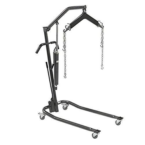 Drive Medical Hydraulic Patient Lift with Six Point Cradle, Silver Vein, 3 Inch