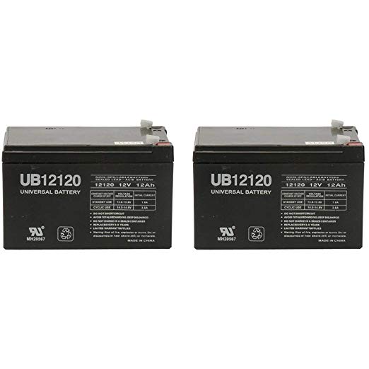 12V 12Ah Battery for Buzzaround XL GB116 - 2 Pack