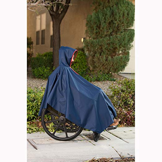 CareActive 9660-0-FOR Wheelchair Rain Poncho-Forest