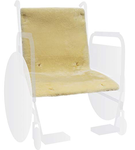 Eurow Sheepskin Wheelchair Full Seat Cover - Champagne