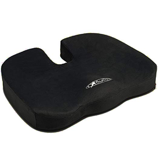 Aylio Coccyx Seat Cushion | Back Support, Tailbone and Sciatica Pain ...